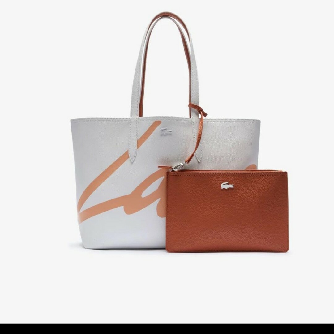 LACOSTE - ラコステ リバーシブルトート ポーチ 美品