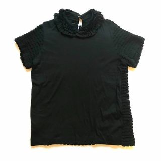 トリココムデギャルソン(tricot COMME des GARCONS)のtricot COMME des GARCONS フリル 装飾 丸襟 カットソー(シャツ/ブラウス(半袖/袖なし))