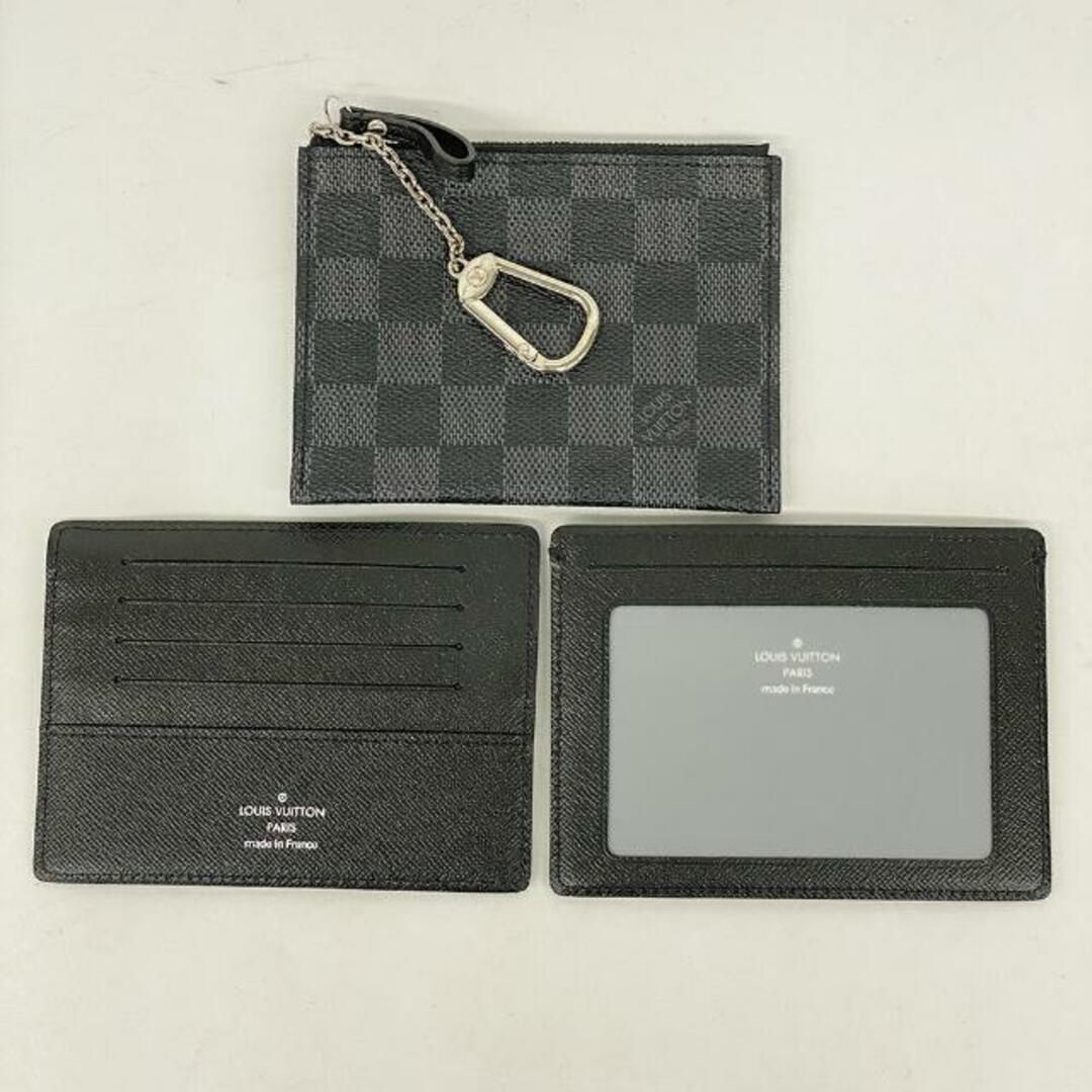 LOUIS VUITTON(ルイヴィトン)の【4gb0697】ルイヴィトン 財布/ダミエ・グラフィット/ポルトフォイユコンパクトモデュラブル/N63083/ブラック/グレー【中古】メンズ レディースのファッション小物(財布)の商品写真