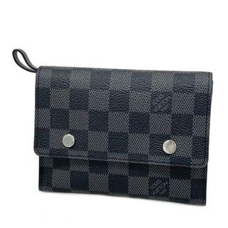 ルイヴィトン(LOUIS VUITTON)の【4gb0697】ルイヴィトン 財布/ダミエ・グラフィット/ポルトフォイユコンパクトモデュラブル/N63083/ブラック/グレー【中古】メンズ(財布)