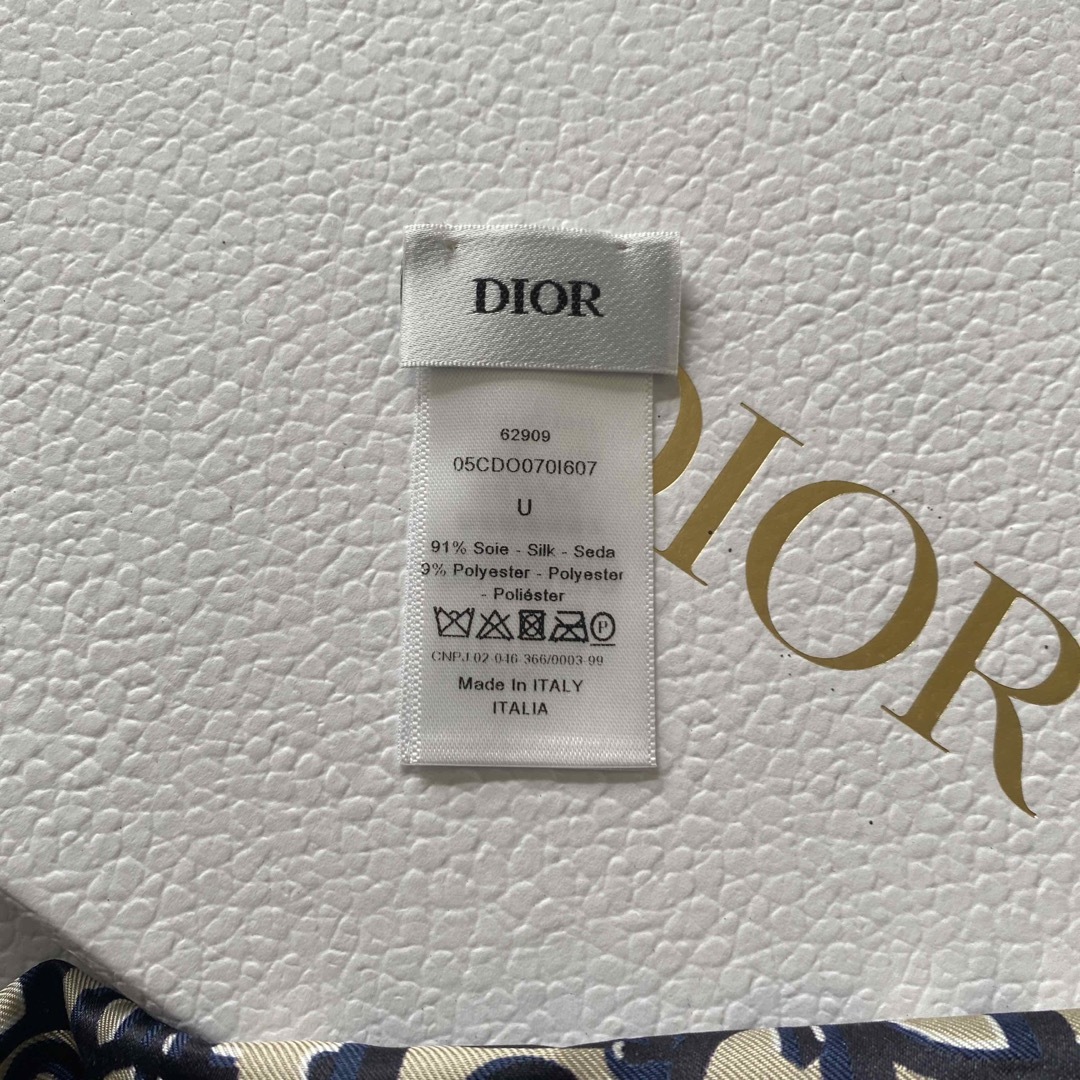 Christian Dior(クリスチャンディオール)のクリスチャンディオール  オブリーク　シルクツイル　フリンジスカーフ レディースのファッション小物(バンダナ/スカーフ)の商品写真