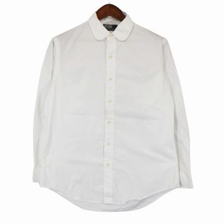 ポロラルフローレン(POLO RALPH LAUREN)のPolo by Ralph Lauren ポロバイラルフローレン 丸襟 長袖シャツ ホワイト (メンズ 16 32/33) O6641 中古 古着(シャツ)