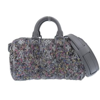 ルイヴィトン(LOUIS VUITTON)の【本物保証】 超美品 ルイヴィトン LOUIS VUITTON モノグラム フェルト キーポルXS ショルダーバッグ 斜め掛け グレー M80821(ショルダーバッグ)