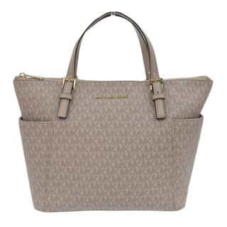 マイケルコース(Michael Kors)の【本物保証】 マイケルコース MICHAEL KORS ロゴ トートバッグ ハンドバッグ ベージュ(トートバッグ)