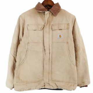 カーハート(carhartt)のCarhartt カーハート トラディショナルコート 防寒  ワーク 中綿 ベージュ (メンズ L相当) O6697 中古 古着(カバーオール)