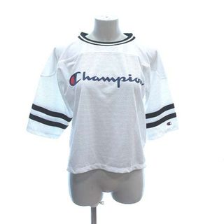 Champion - チャンピオン スポーツウェア Tシャツ 五分袖 メッシュ ロゴプリント M 白