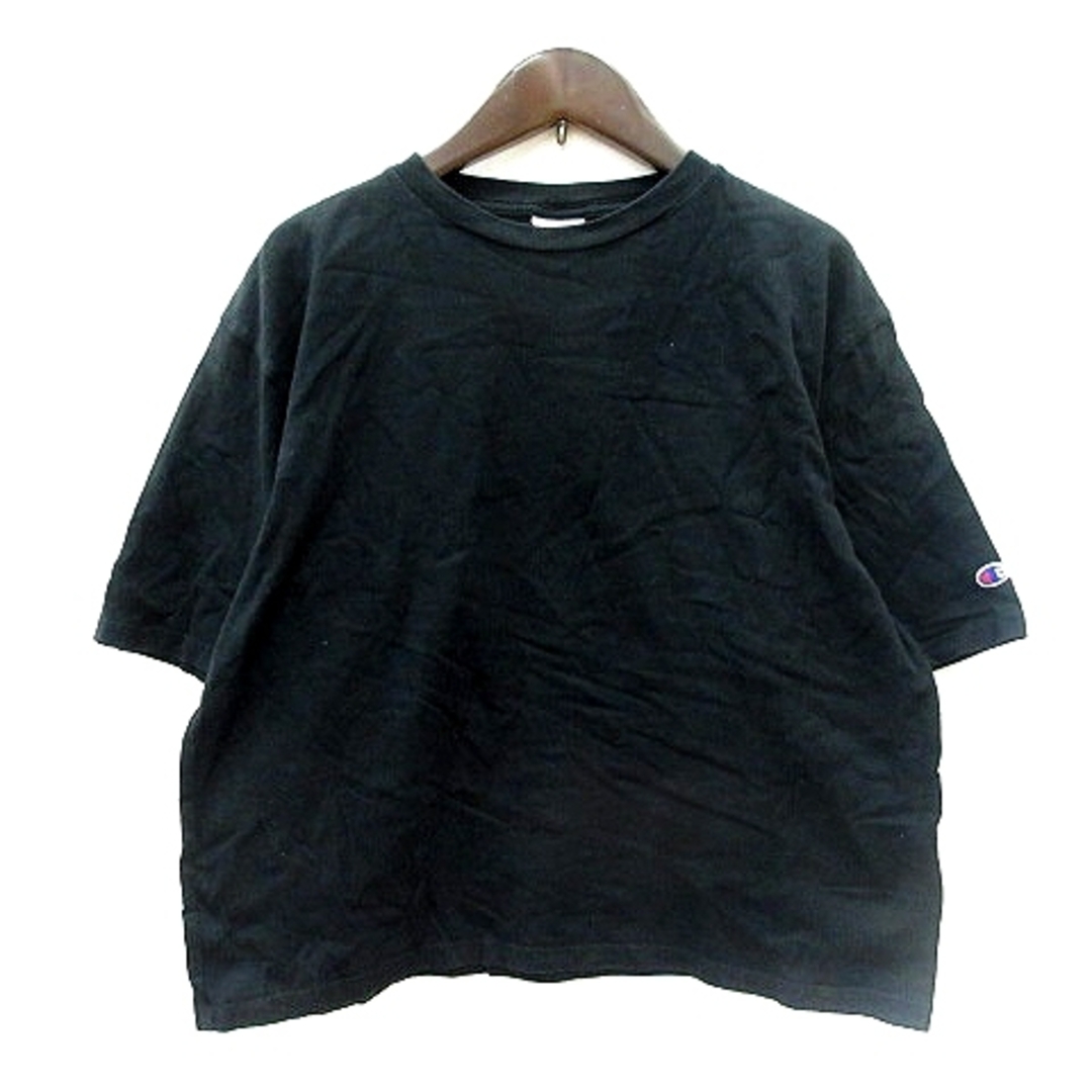 Champion(チャンピオン)のチャンピオン CHAMPION カットソー Tシャツ クルーネック 半袖 F 黒 メンズのトップス(Tシャツ/カットソー(半袖/袖なし))の商品写真