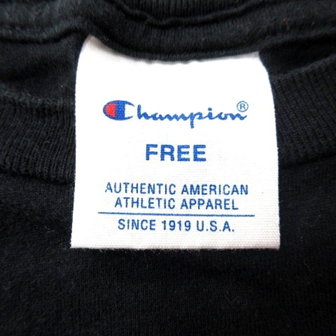 Champion(チャンピオン)のチャンピオン CHAMPION カットソー Tシャツ クルーネック 半袖 F 黒 メンズのトップス(Tシャツ/カットソー(半袖/袖なし))の商品写真