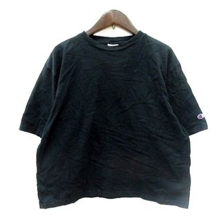 チャンピオン(Champion)のチャンピオン CHAMPION カットソー Tシャツ クルーネック 半袖 F 黒(Tシャツ/カットソー(半袖/袖なし))