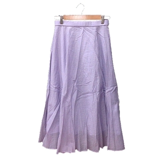 ノーリーズ(NOLLEY'S)のノーリーズ Nolley's フレアスカート ミモレ ロング 38 紫(ロングスカート)