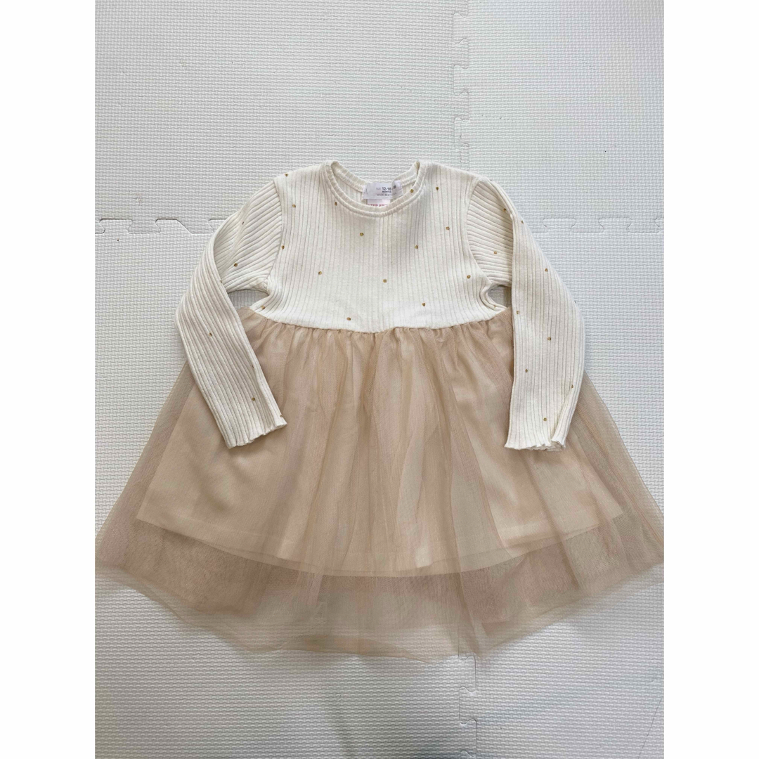 ZARA KIDS(ザラキッズ)のZARA KIDS シフォン　ワンピース　サイズ86 キッズ/ベビー/マタニティのベビー服(~85cm)(ワンピース)の商品写真