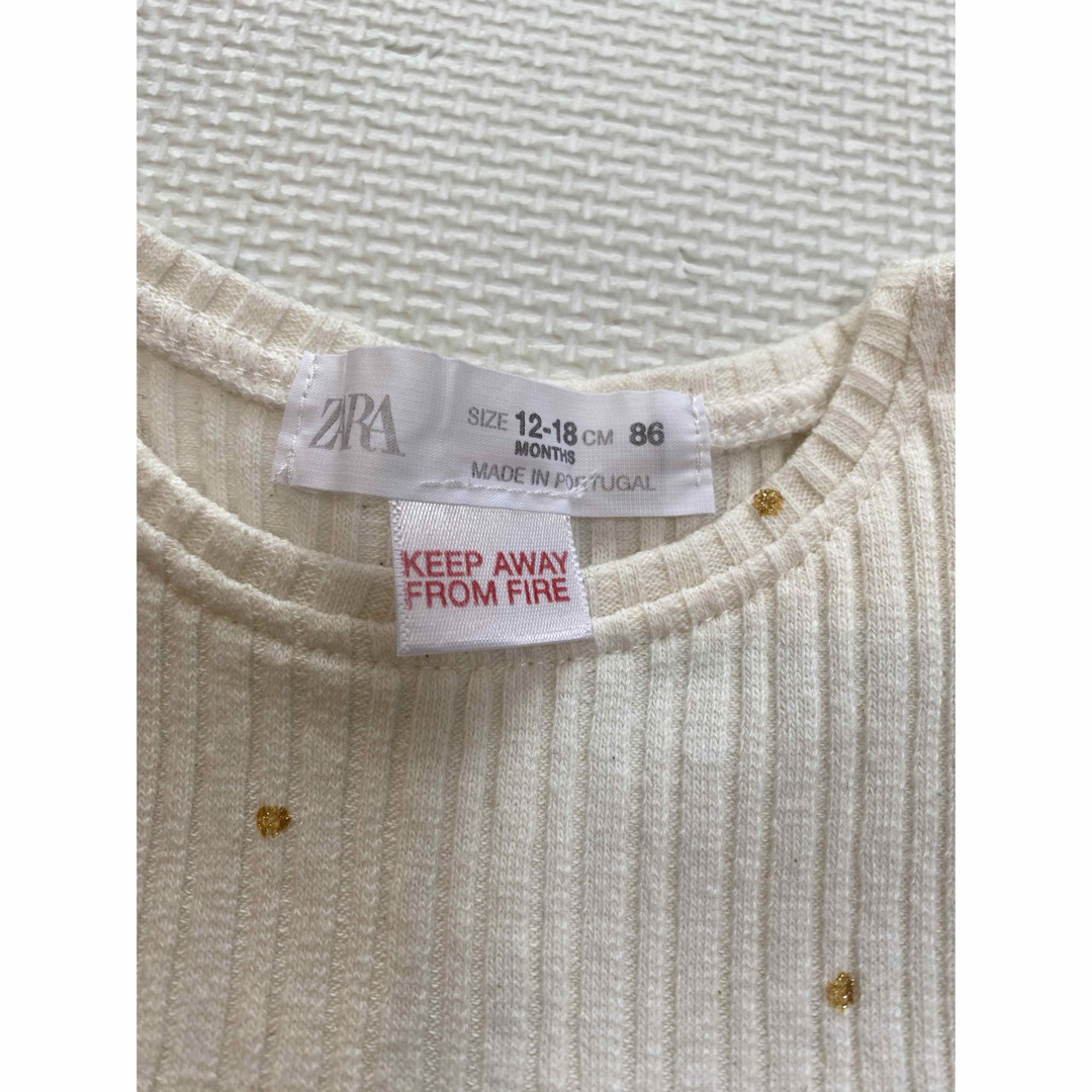 ZARA KIDS(ザラキッズ)のZARA KIDS シフォン　ワンピース　サイズ86 キッズ/ベビー/マタニティのベビー服(~85cm)(ワンピース)の商品写真