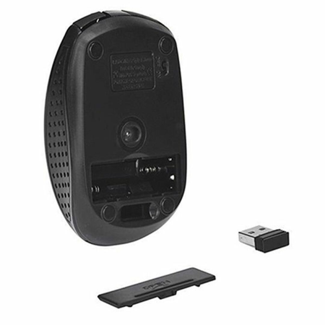 ★ワイヤレスマウス 無線 1200DPI 2.4GHz ゲーミングマウス（黒） スマホ/家電/カメラのPC/タブレット(PC周辺機器)の商品写真