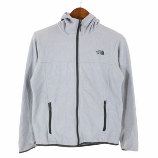 THE NORTH FACE - THE NORTH FACE ノースフェイス フリースパーカー アウトドア キャンプ アウター 防寒 グレー (レディース M) O7123 中古 古着