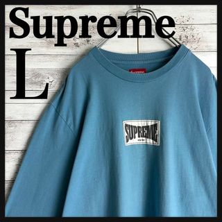 シュプリーム(Supreme)の9187【人気Lサイズ】シュプリーム☆ビッグロゴ希少カラー長袖tシャツ　美品(その他)