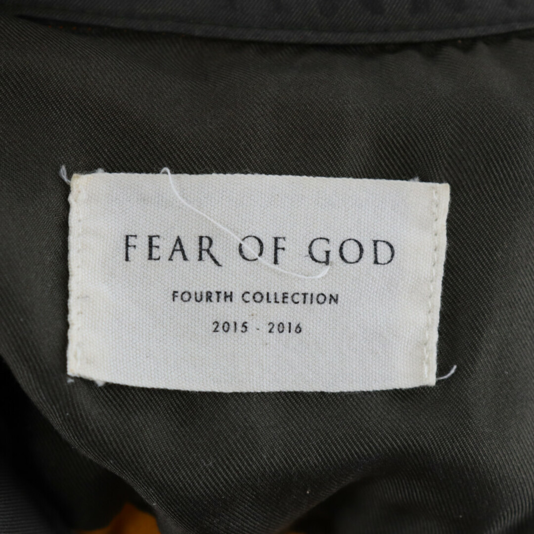 FEAR OF GOD(フィアオブゴッド)のFEAR OF GOD フィアオブゴッド 16SS Fourth Collection The Sleeveless Flannel Shirt 4th スリーブレスフランネルシャツ サイドジップ チェック柄 ノースリーブ カットオフ イエロー メンズのトップス(Tシャツ/カットソー(半袖/袖なし))の商品写真