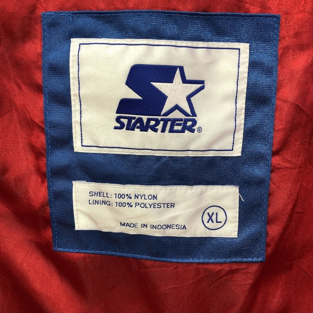 90年代 STARTER スターター MLB シカゴ・カブス ナイロンスタジャン スタジアムジャケット プロチーム (メンズ XL)  O7203 中古 古着 メンズのジャケット/アウター(スタジャン)の商品写真