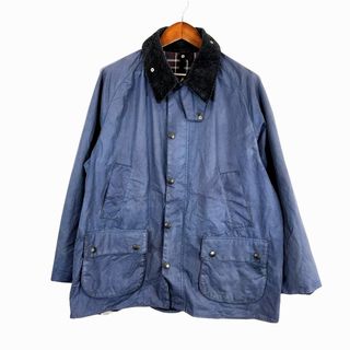 バーブァー(Barbour)のイングランド製 Barbour バブアー BEDALE JACKET オイルドジャケット 防寒  ユーロ  ヨーロッパ古着 ネイビー (メンズ 46) 中古 古着 O7204(その他)