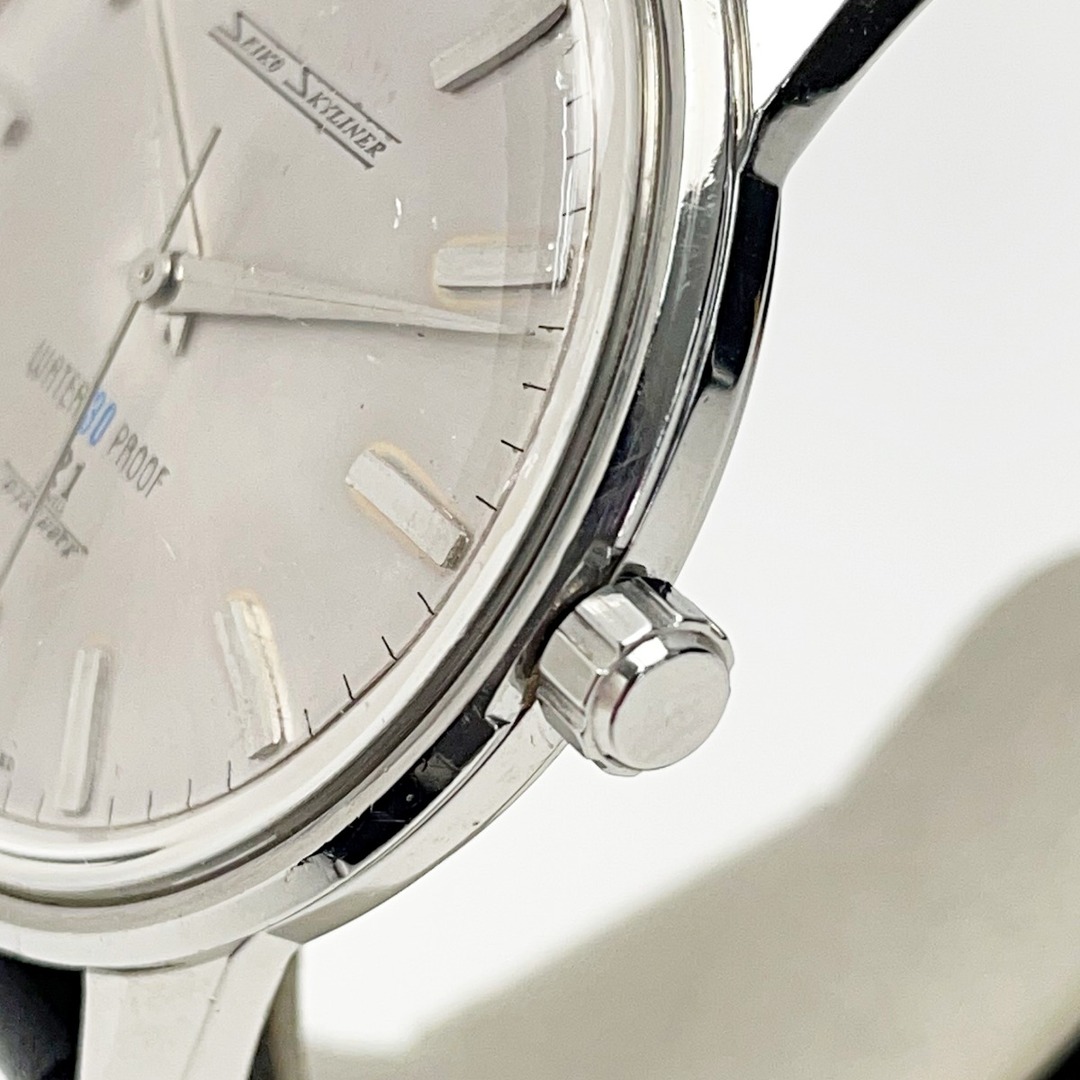 適当な価格 Skyliner セイコー SEIKO 貴重 スカイライナー シルバー 適当な価格 Skyliner セイコー SEIKO 貴重 スカイライナー シルバー