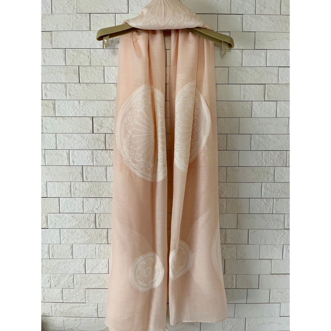 Chloe シルクウール大判ストール パウダーピンク マフラー/ストール Chloe シルクウール大判ストール パウダーピンク マフラー/ストール