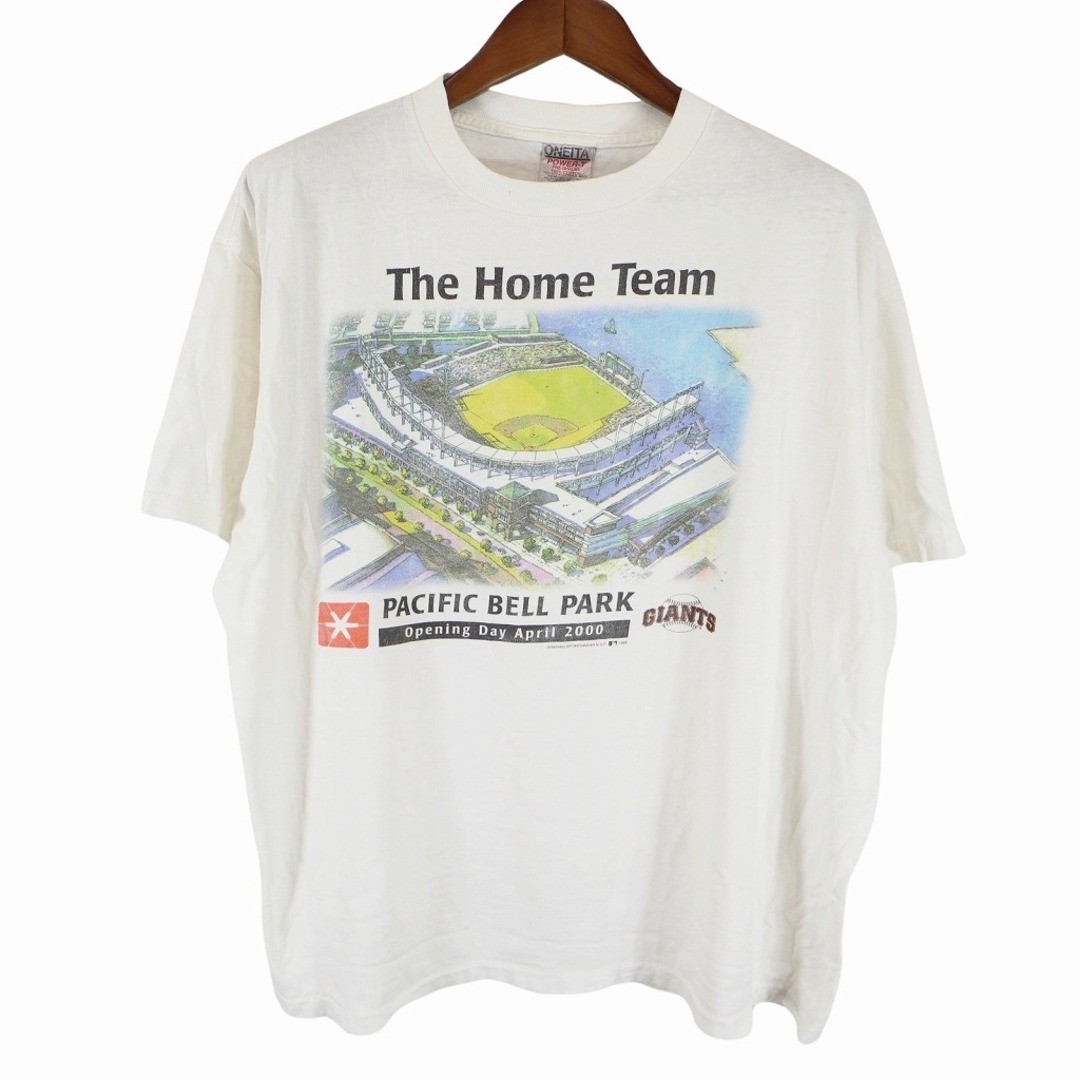 2000年代～ GIANTS 半袖Ｔシャツ シングルステッチ スポーツ プロチーム ホワイト (メンズ XL) O7221 中古 古着 メンズのトップス(Tシャツ/カットソー(半袖/袖なし))の商品写真