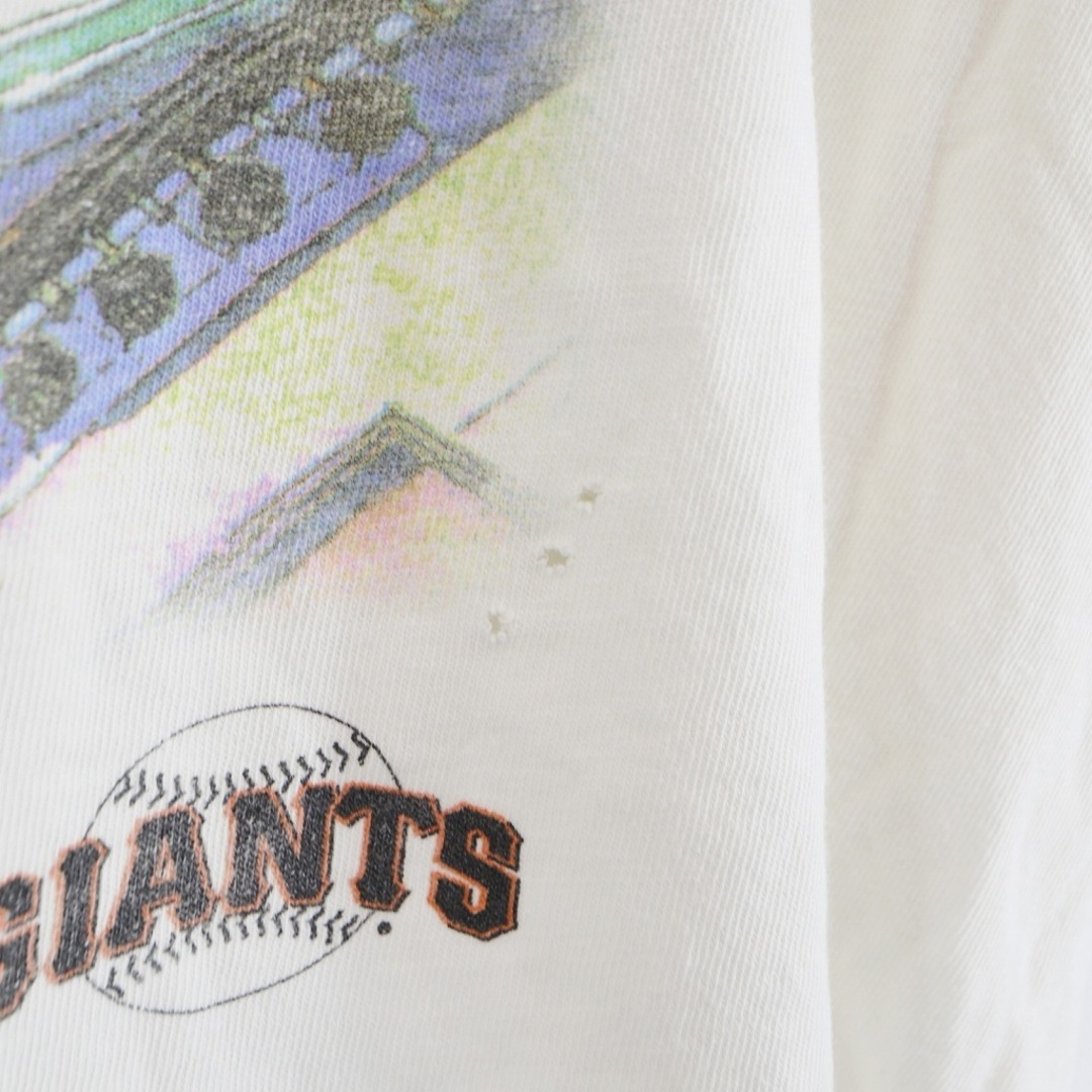 2000年代～ GIANTS 半袖Ｔシャツ シングルステッチ スポーツ プロチーム ホワイト (メンズ XL) O7221 中古 古着 メンズのトップス(Tシャツ/カットソー(半袖/袖なし))の商品写真