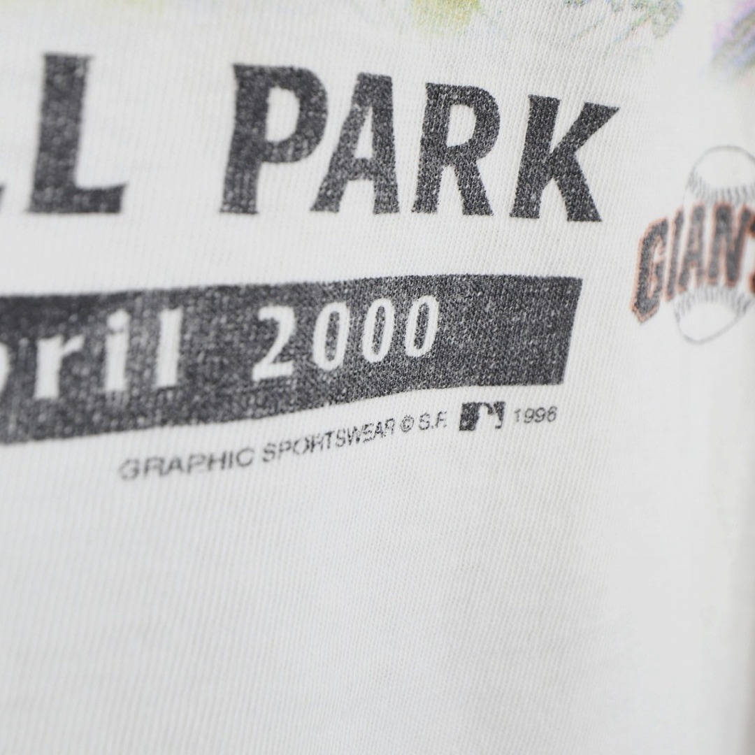 2000年代～ GIANTS 半袖Ｔシャツ シングルステッチ スポーツ プロチーム ホワイト (メンズ XL) O7221 中古 古着 メンズのトップス(Tシャツ/カットソー(半袖/袖なし))の商品写真