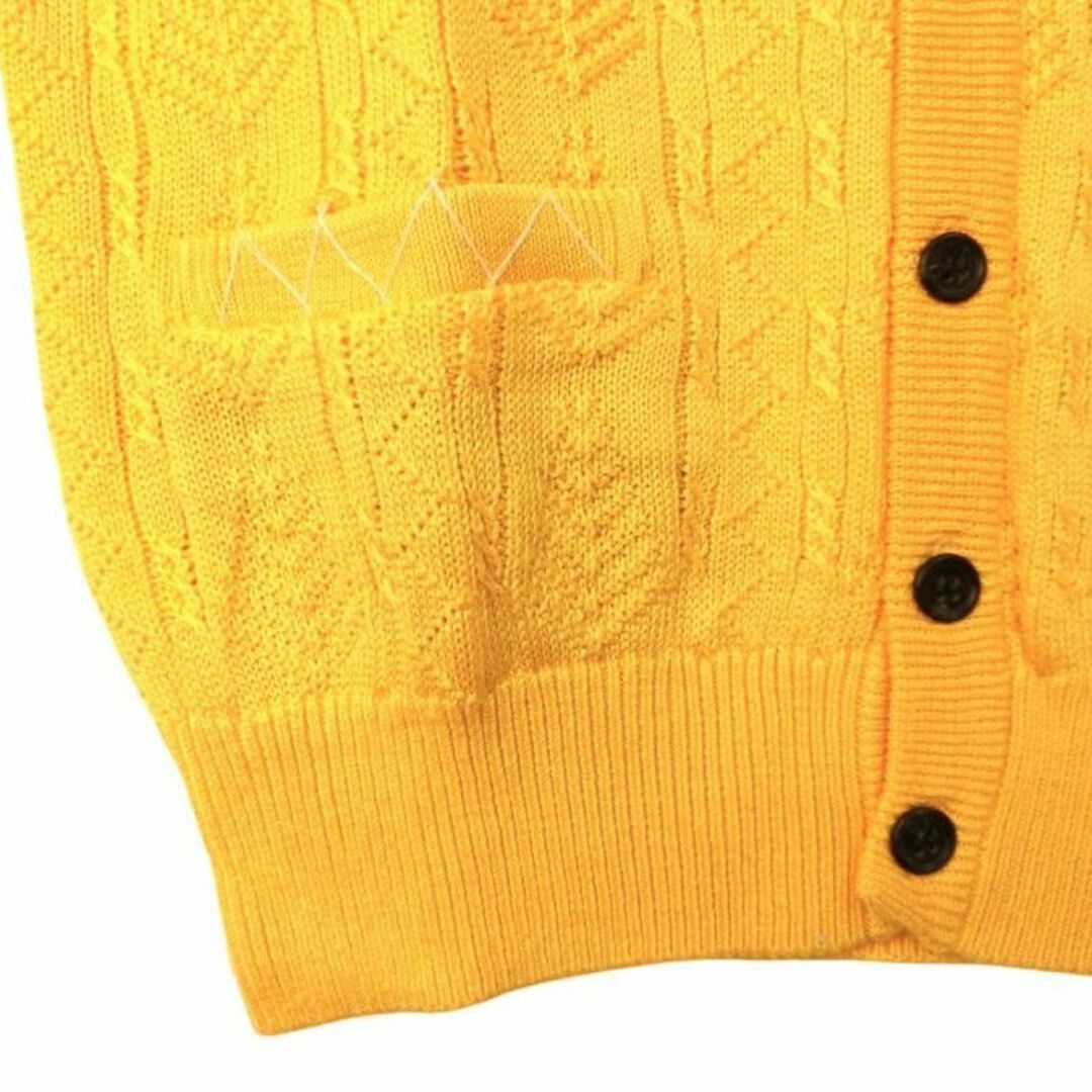 LYLE&SCOTT(ライルアンドスコット)の未使用 Lyle&Scott ニットベスト イエロー Lサイズ 定価23000円 メンズのトップス(ベスト)の商品写真