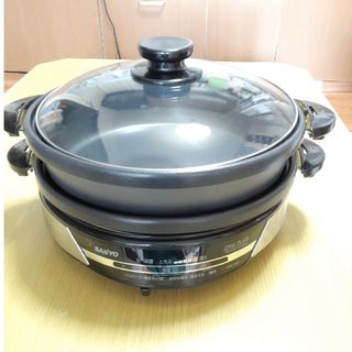 サンヨー(SANYO)のSANYO　電気鍋　焼肉プレート(調理機器)