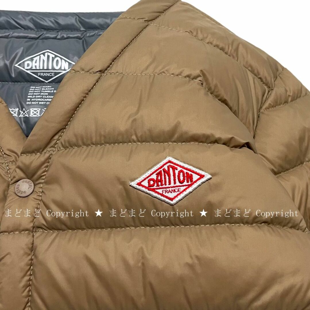 DANTON - ダントン ノーカラー インナー ダウン コート 36 DANTON - ダントン ノーカラー インナー ダウン コート 36