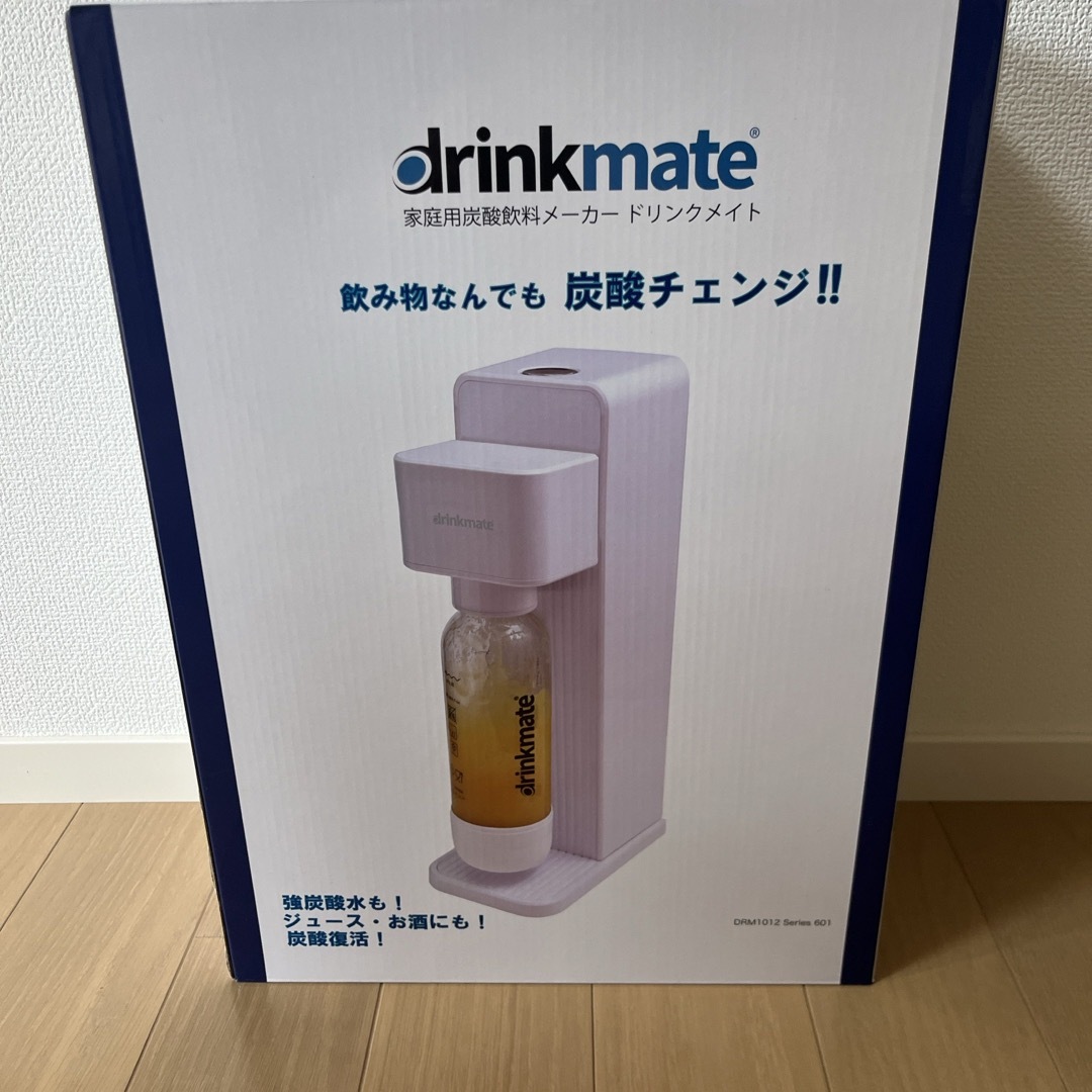 drinkmate - 【新品未開封】炭酸水メーカーdrinkmate DRM1012 WHITE