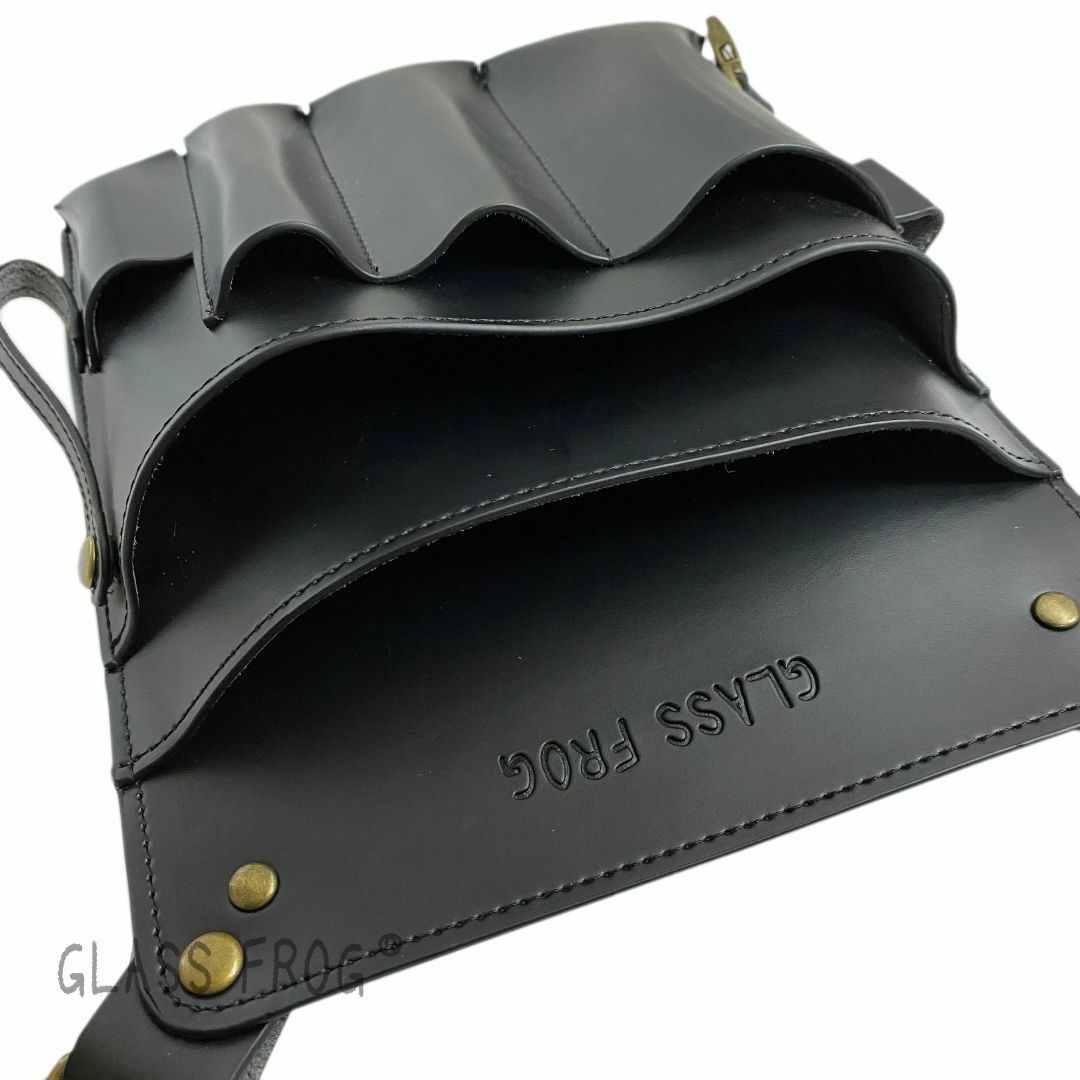 ブラック フローリストケース シザーケース ガーデニング 収納多数 道具入れ レディースのバッグ(ショルダーバッグ)の商品写真