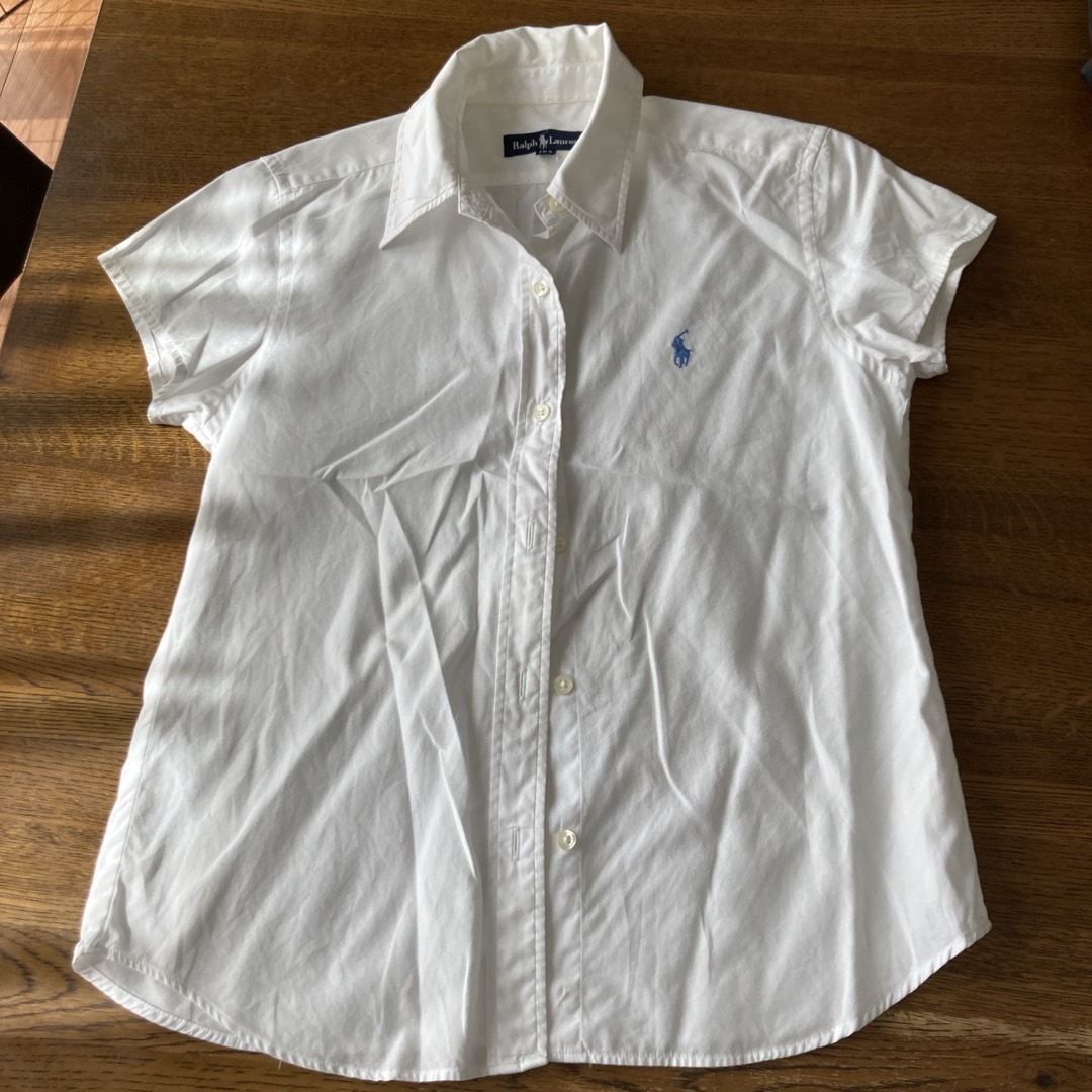 POLO RALPH LAUREN(ポロラルフローレン)のラルフ　160 白ワイシャツ キッズ/ベビー/マタニティのキッズ服男の子用(90cm~)(ブラウス)の商品写真