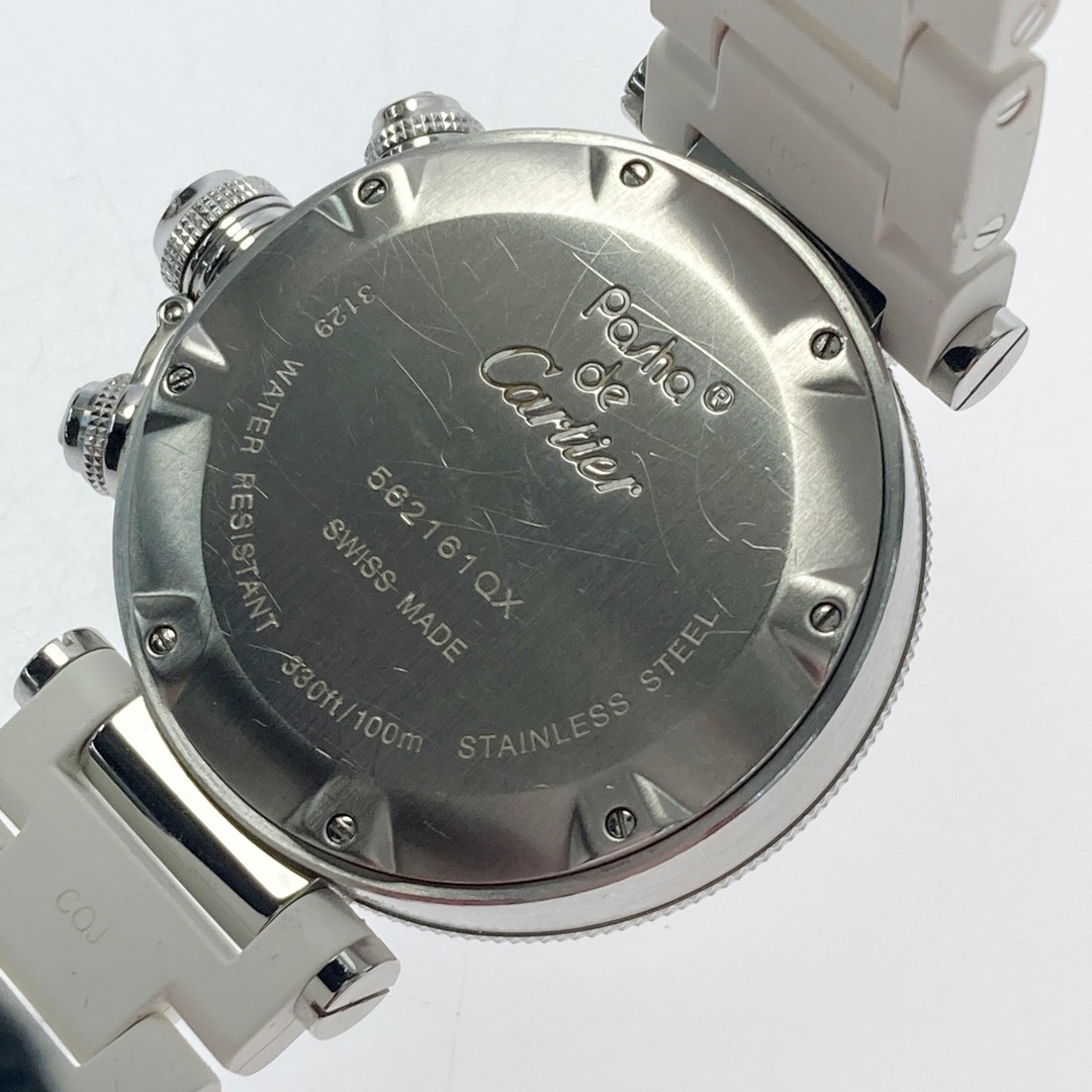 Cartier(カルティエ)の☆☆Cartier カルティエ パシャ シータイマー クロノグラフ W3140005 ホワイト クォーツ メンズ 腕時計 メンズの時計(腕時計(アナログ))の商品写真