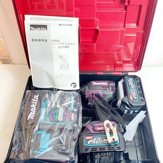 マキタ(Makita)の♭♭MAKITA マキタ 充電式インパクトドライバ　40V　max　付属品完備  TD002GDXAP オーセンティックパープル(その他)