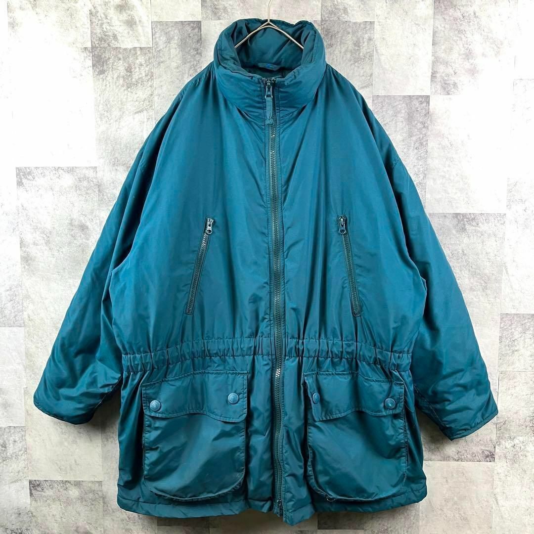 Eddie Bauer(エディーバウアー)の希少カラー 90s エディーバウアー グースダウンジャケット ターコイズ XL メンズのジャケット/アウター(ダウンジャケット)の商品写真