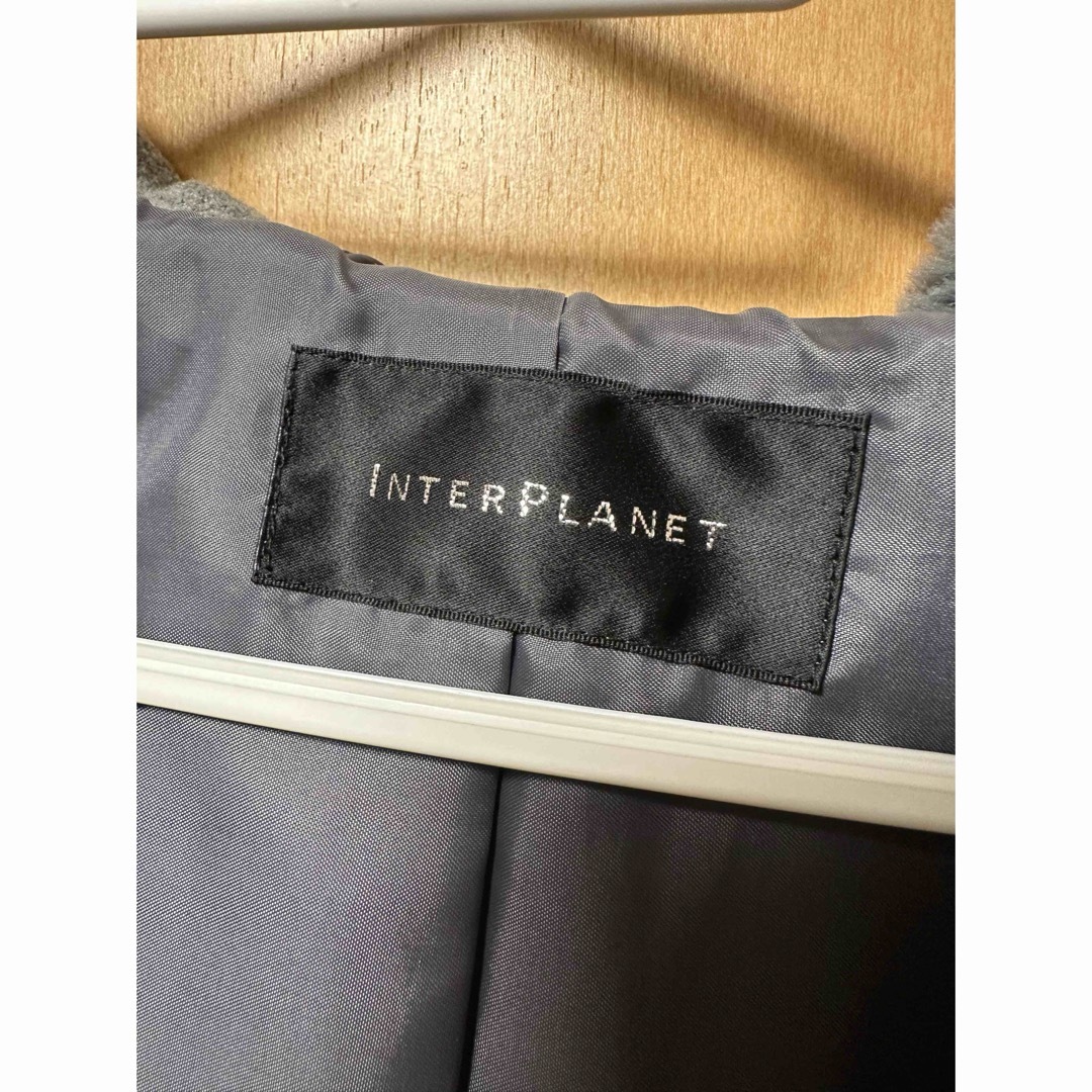 INTERPLANET(インタープラネット)のINTERPLANET グレーロングコート レディースのジャケット/アウター(ロングコート)の商品写真