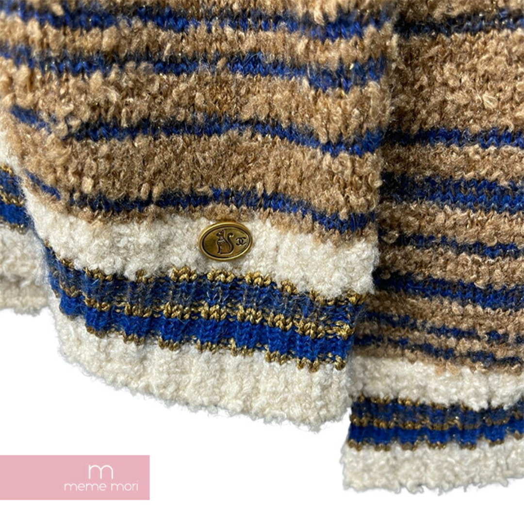 CHANEL(シャネル)の【BIG PRICE OFF】CHANEL Nordic Pattern Knit Sweater P61617K47223 シャネル ノルディック柄ニット グリッター ラメ ブラウン×マルチカラー サイズ50 【240306】【中古-A】【me04】 メンズのトップス(ニット/セーター)の商品写真