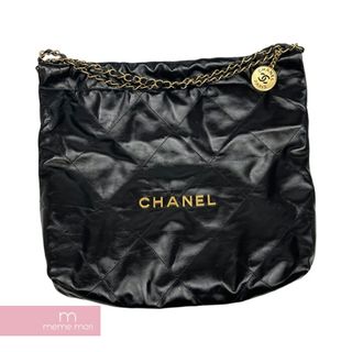 CHANEL - CHANEL 22 Shiny Calfskin Hand Bag AS3261 B08037 94305 シャネル 22 シャイニーカーフスキンハンドバッグ ゴールドチェーン ラムレザー ココマーク ロゴゴールド金具 ブラック×ゴールド 【240306】【新古品】【me04】