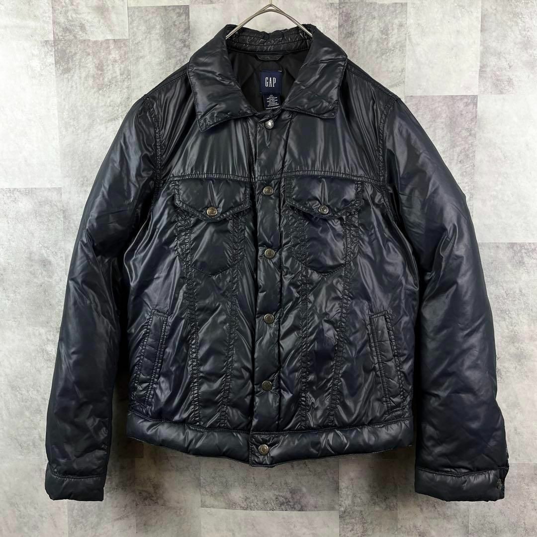 GAP(ギャップ)の90s GAP オールドギャップ トラッカーダウンジャケット ブラック XS メンズのジャケット/アウター(ダウンジャケット)の商品写真