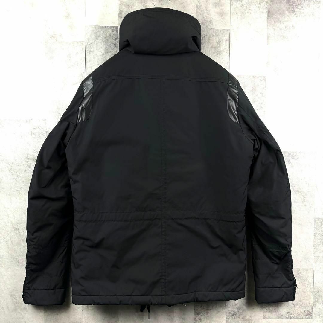 DIESEL(ディーゼル)の美品 DIESEL ディーゼル ビッグハイネック 中綿ジャケット ブラック S メンズのジャケット/アウター(ブルゾン)の商品写真