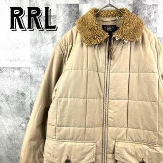 RRL - 希少 RRL キルティング中綿ジャケット TALONジッパー ベージュ S