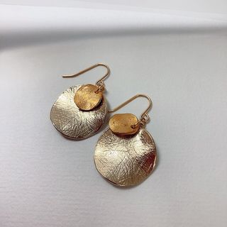 イアパピヨネ(ear PAPILLONNER)の【ear PAPILLONNER 】 サークルプレートピアス　パピヨネ(ピアス)