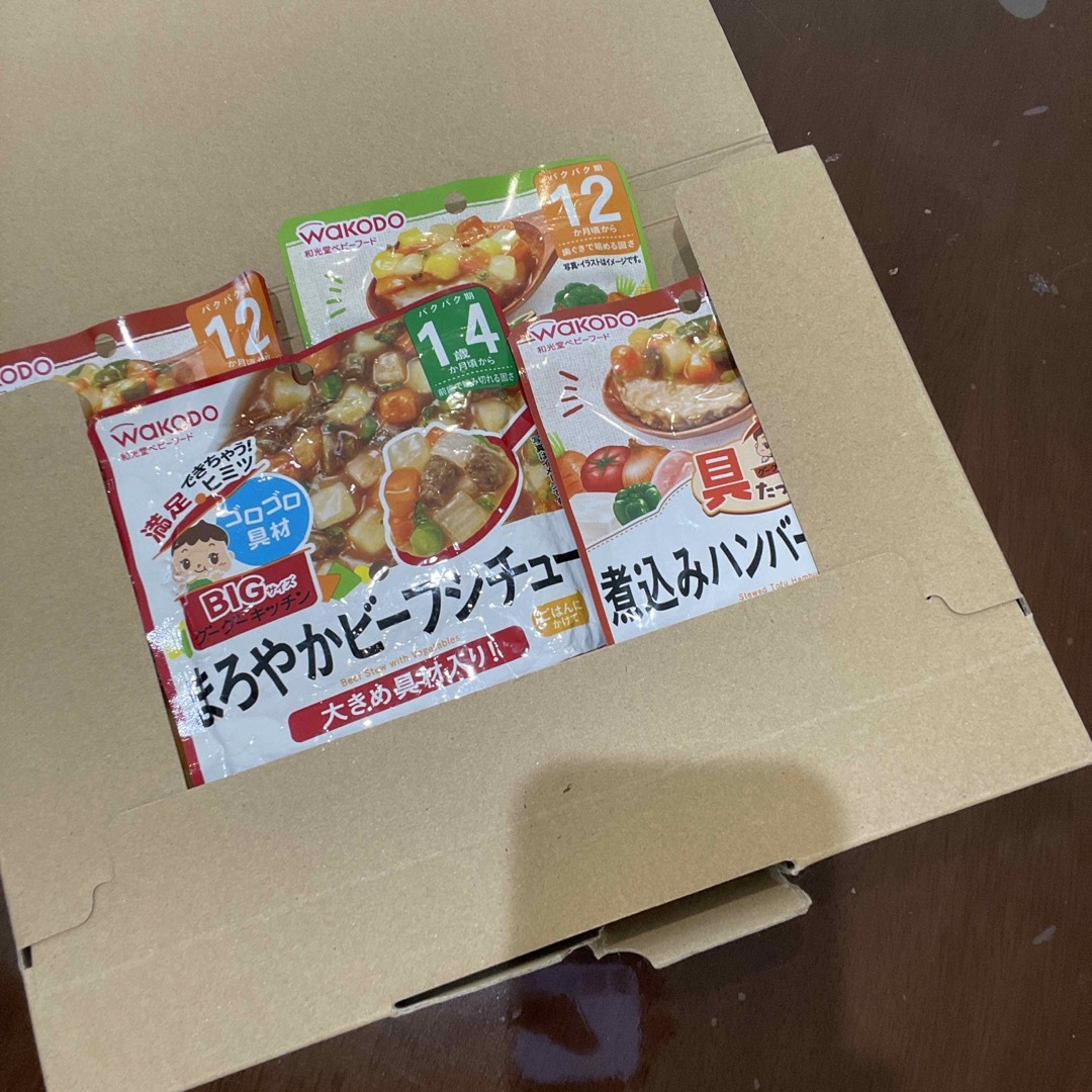 和光堂(ワコウドウ)の和光堂 離乳食　4食分 キッズ/ベビー/マタニティの授乳/お食事用品(その他)の商品写真