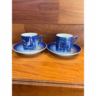 ロイヤルコペンハーゲン(ROYAL COPENHAGEN)のロイヤルコペンハーゲン　コーヒーカップ2個セット(グラス/カップ)