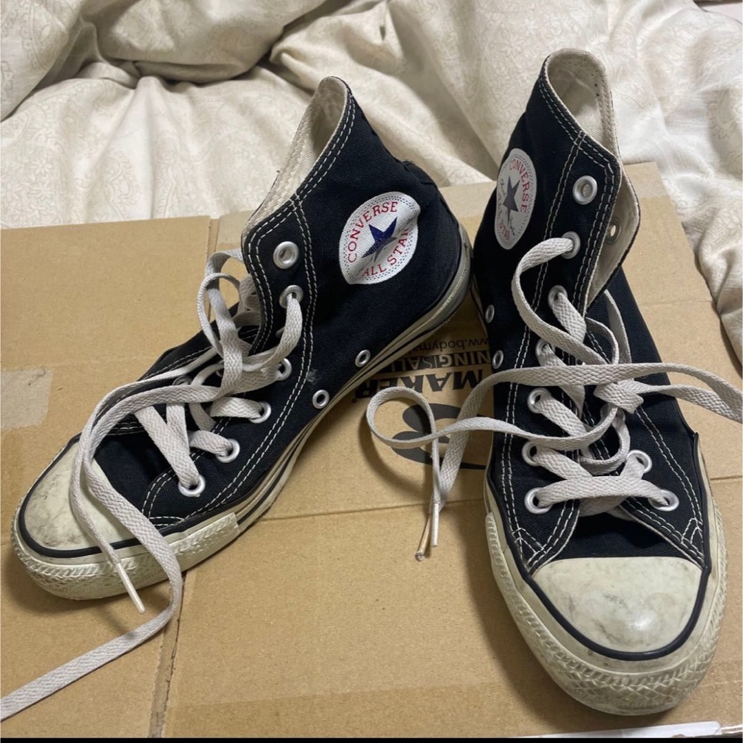 ALL STAR（CONVERSE）(オールスター)のCONVERSEコンバースオールスタースニーカーハイカット 24cm 黒ブラック レディースの靴/シューズ(スニーカー)の商品写真