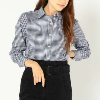 シップス(SHIPS)のSHIPS PrimaryNavyLabel チェックシャツ 36【BLUE】(シャツ/ブラウス(長袖/七分))