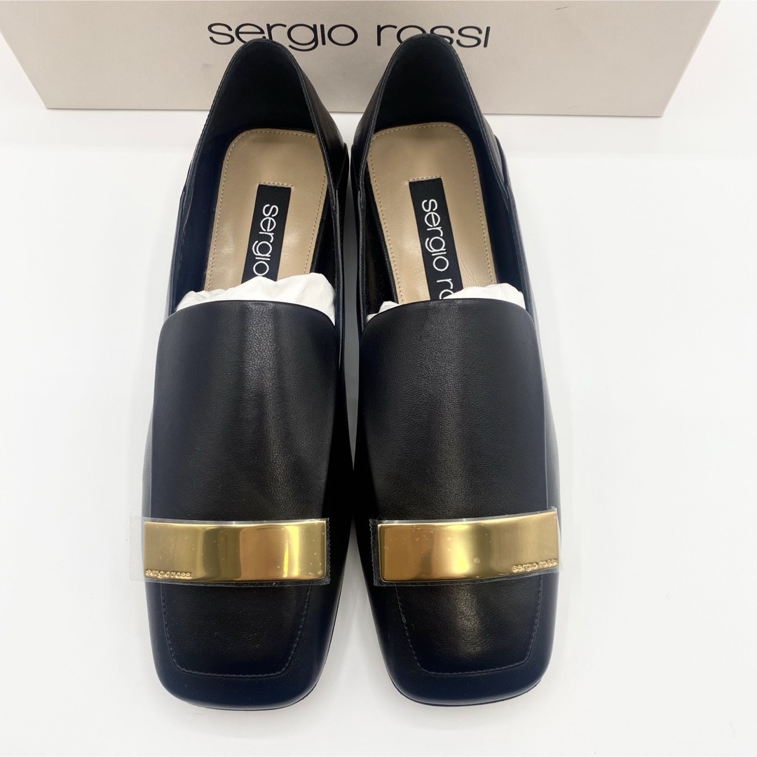 Sergio Rossi(セルジオロッシ)の新品未使用！送料込み★Sergio Rossi★Nappa Slippers レディースの靴/シューズ(ローファー/革靴)の商品写真