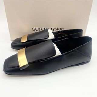 セルジオロッシ(Sergio Rossi)の新品未使用！送料込み★Sergio Rossi★Nappa Slippers(ローファー/革靴)