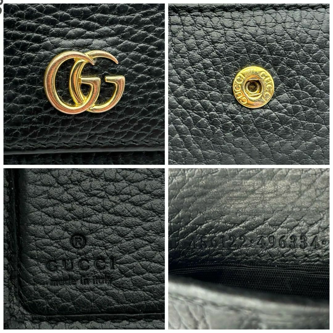 Gucci(グッチ)のGUCCI グッチ GGマーモント コンパクト 折財布 Wホック　プチマーモント レディースのファッション小物(財布)の商品写真